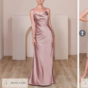 Revelry Skye Satin Bridesmaid Dress